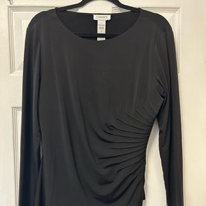 Carmen blouse ruched long sleeve figure flattering